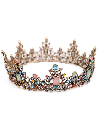 Vintage Haarband mit Strass und Krone