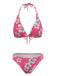 Tropischer Bikini mit Blumenmuster aus den 1960er Jahren – Vintage-Mode, Retro-Stil