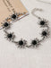 Vintage Armband mit Strass und Edelweiss
