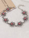 Vintage Armband mit Strass und Edelweiss