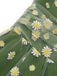 [Vorverkauf] Grün 1950er Gänseblümchen Netz Swing Kleid