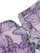 Lila 1930er Schmetterling V-Ausschnitt Ärmelloses Kleid