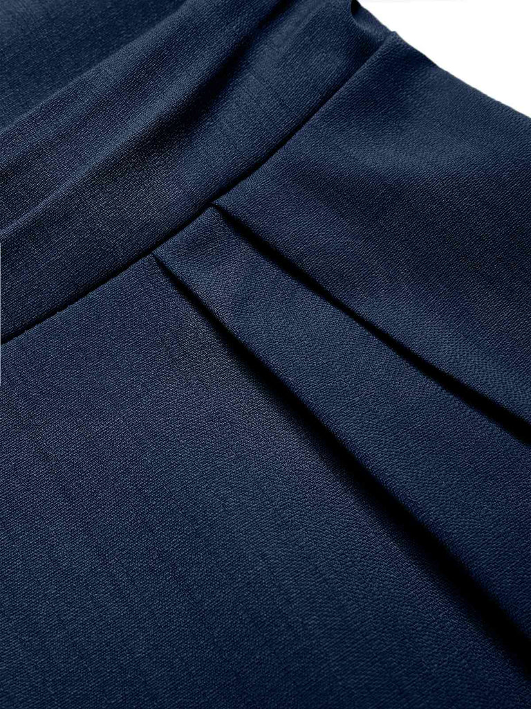 1940er Solide Eine Schulter Hosenträger Lose Weites Bein Jumpsuit