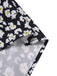 Schwarz 1950er Kleine Blumen V-Ausschnitt Schnürung Dress