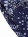 [Vorverkauf] Dunkelblau 1940er Paisley Kordelzug Romper