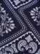 [Vorverkauf] Dunkelblau 1940er Paisley Kordelzug Romper