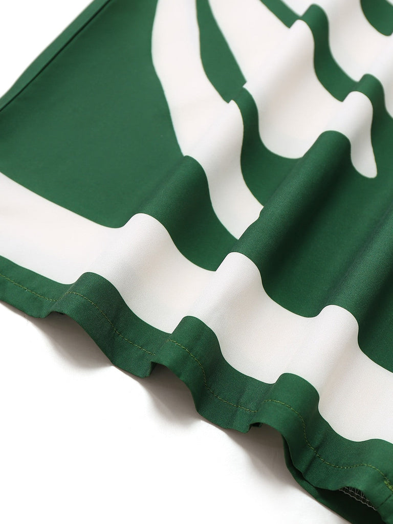 1930er Breite Träger Hohl Twist Gesmokt Blumen Jumpsuit