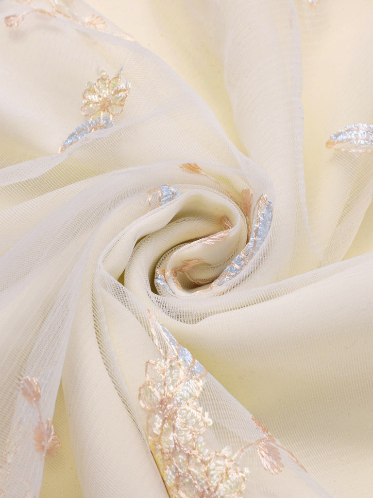 Weiß 1950er Tief V-Ausschnitt Besticktes Blumen Kleid