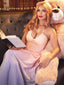 40er Kleid mit Ombre, Neckholder und V-Ausschnitt in Mehrfarbig