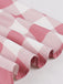 Rosa 1950er Taste Bogen Gingham Plaid Kleid