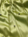 Chartreuse 1950er Perle Netz Patchwork Satin Kleid