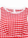 1950er Baumwolle Spitze Patchwork Gingham Plaid Romper