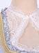 3PCS Hellgrau 1950er Oktoberfest Dirndl Blumen Spitze Top & Schnürung Kleid