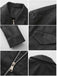 1950er Solide Revers Leder Langarm Jacke