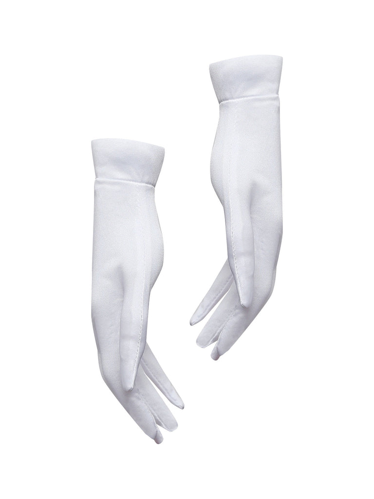 Weiß 1960er Halloween Zombie Braut Spitze Netz Kleid