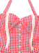 Rot 1960er Plaid Herz Tasche Halter Kleid