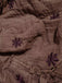 1940er Besticktes Blumen Laternenärmel Kleid