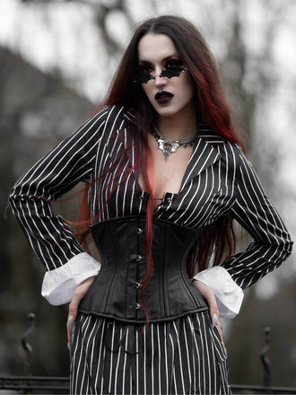 Schwarz 1940er Streifen The Nightmare Before Christmas Suit
