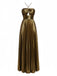 1930er Metallisch Kreuzen Halter Falten Kleid