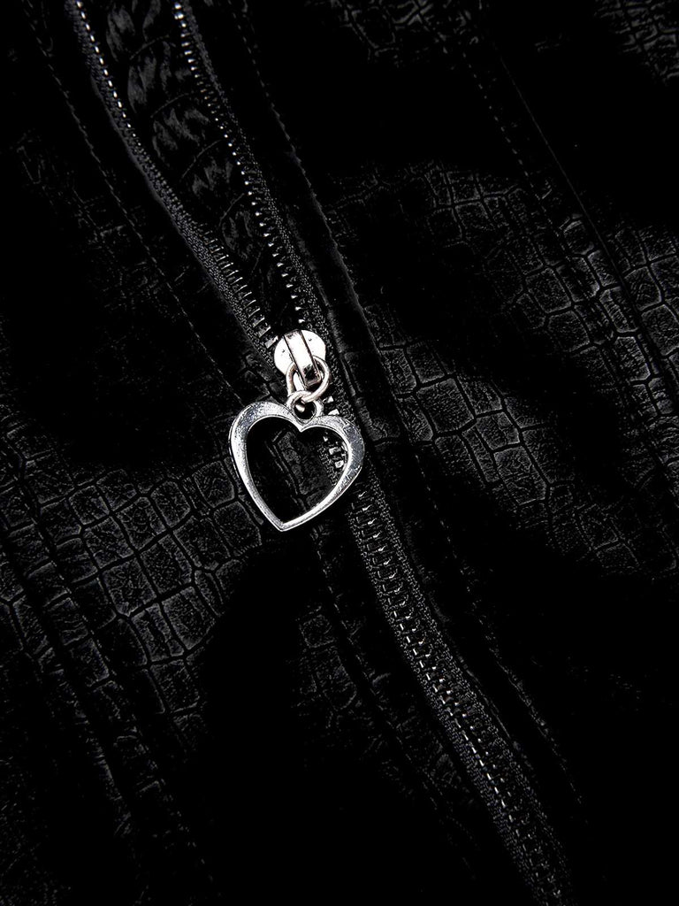 Schwarz 1950er Halloween Katzenmädchen Leder Kleid