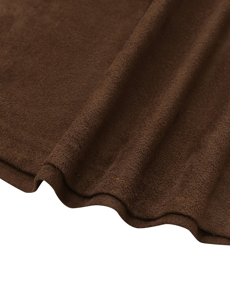 2PCS Braun 1960er Halloween Vogelscheuche Set