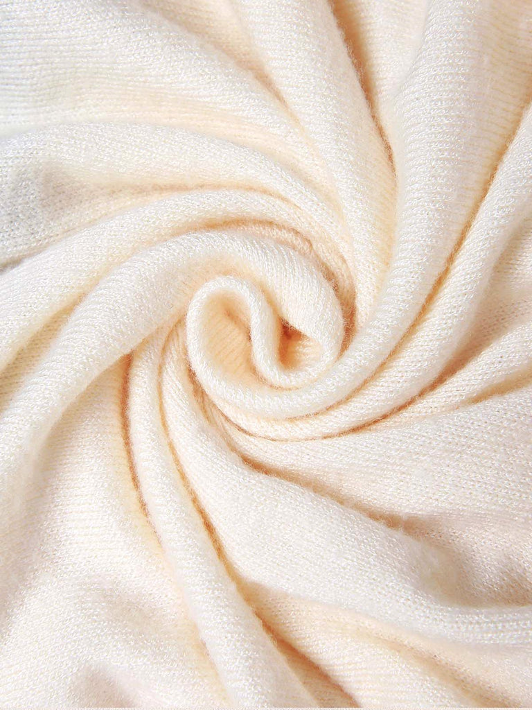 Khaki 1930er Schulterfrei Stricken Gürtel Meerjungfrauenkleid