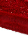 2PCS Rot 1970er Samt Pailletten Kleid & Kunstpelz Schal