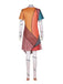 Multicolor 1940er Halloween Nightmare Sally Kleid