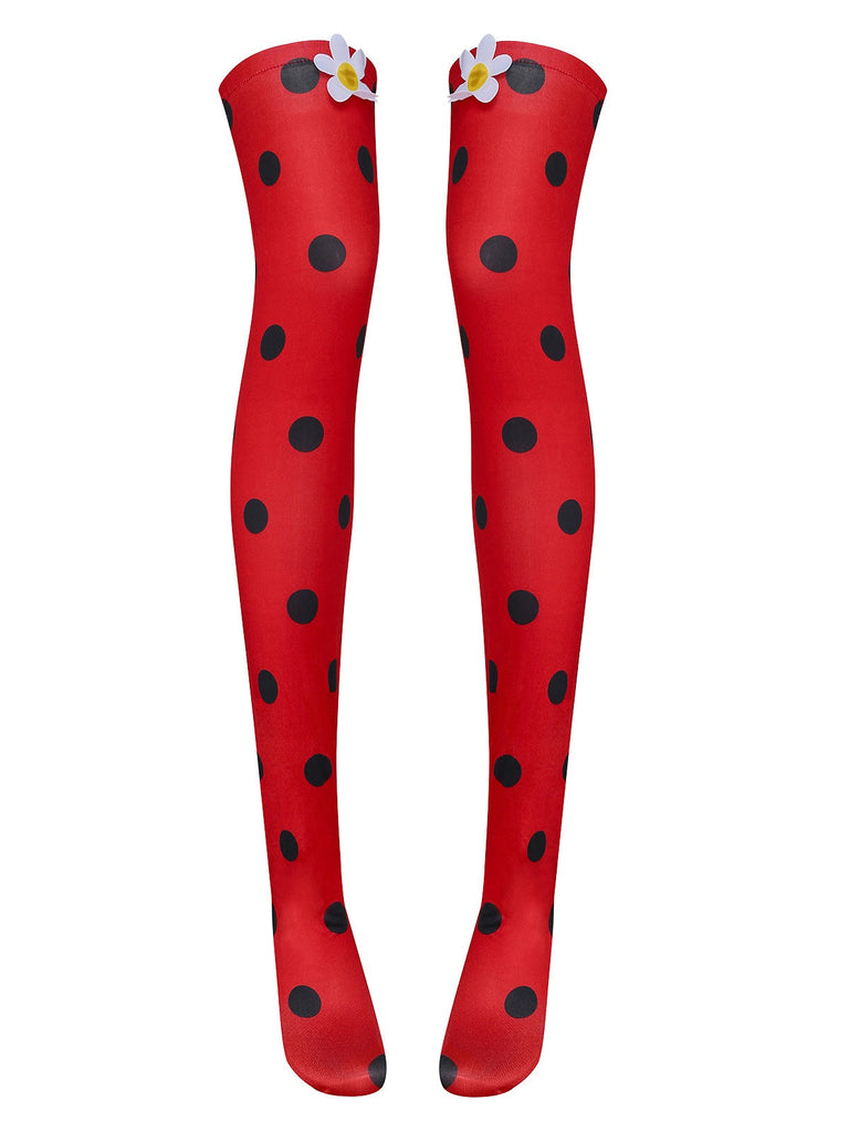 Rot 1960er Miraculous LADYBUG Bubble Cosplay Kostüm Set