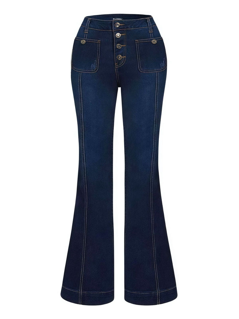 1950er Denim Ausgestellt Taschen Lange Jeans