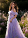 Lila 1970er Slip Blumen Besticktes Netz Schlitz Kleid