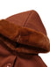 Rosa 1950er Faux-Wolle Hooded Taste Mantel
