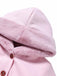 Rosa 1950er Faux-Wolle Hooded Taste Mantel