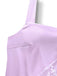 [Vorverkauf] Lila 1920er Blumen Besticktes Netz Satin Kleid