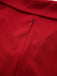 1950er Solide Revers Hoch Taille Swing Kleid