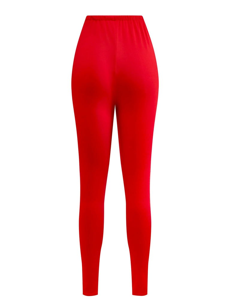 Rosa 1950er Weihnachten Elf Plüsch-Gekantet Kleid Set