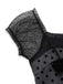 [Vorverkauf] Grau 1960er Bogen Netz Patchwork Polka Punkte Kleid