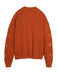 Orange 1940er V-Ausschnitt Stern Bestickt Cardigan