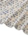 [Vorverkauf] Blau 1940er Blumen Farbblock Schleife Kleid