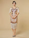 1920er Pailletten Fransen Flapper V-Ausschnitt Kleid