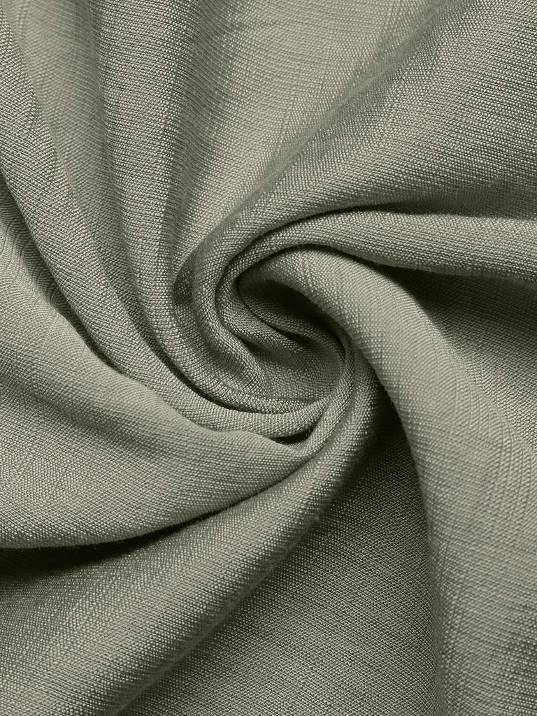 Grünes Boho-Kleid im Stil der 1950er Jahre mit eckigem Ausschnitt und Puffärmeln, Größe 9