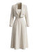 Elfenbein 50er Zweiteiler mit Midikleid und Bolero-Jacke