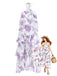 Lavendeles 30er Kleid mit Rüschen und Neckholder
