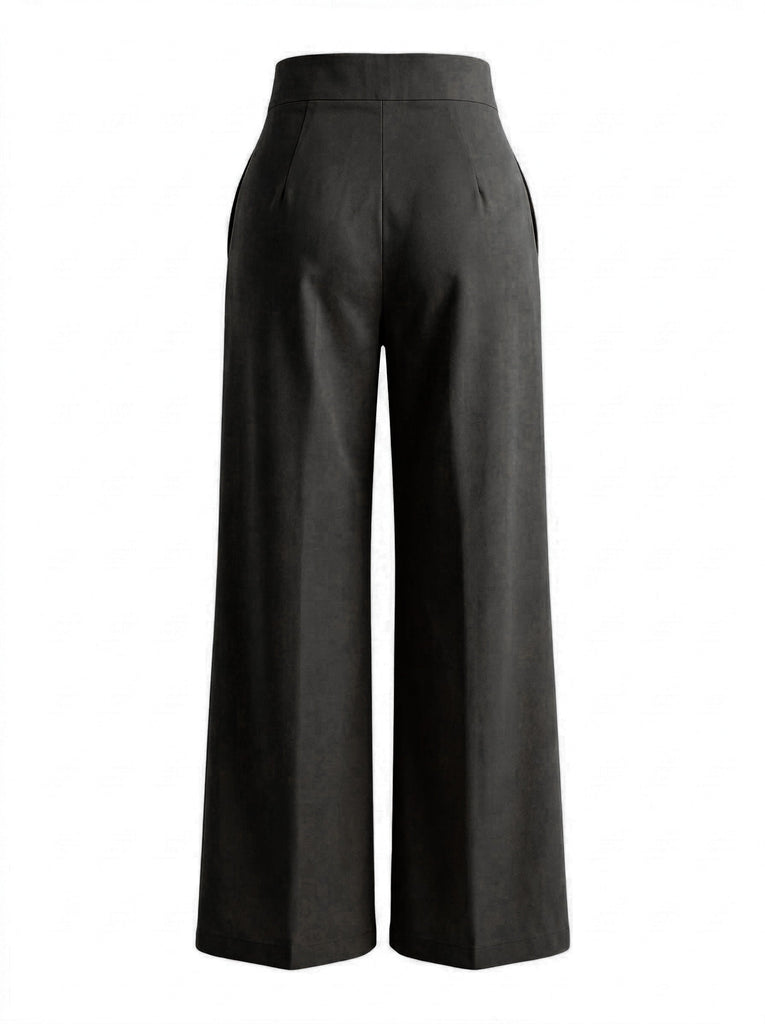 1940er Uni Crisscross Wide-Leg Hose