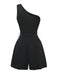 Ärmelloser Jumpsuit mit Gürtel im Stil der 1930er Jahre, schulterfrei, 2