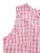 Rosa 50er Midikleid mit Gingham und Keyhole