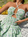 60er Kleid mit Ditsy-Blumen und Cut-out