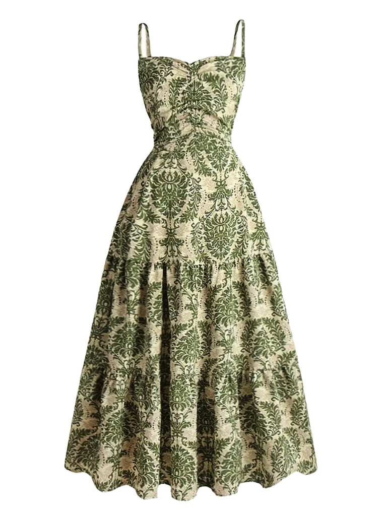 50er Kleid mit Spaghettiträger und Herzausschnitt