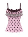80er Ärmelloses mit Polka-Dots und Tank-Top