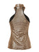 60er Top mit Neckholder und Criss-Cross